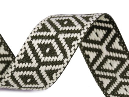 Oboustranný popruh šíře 38 mm (Varianta 1 olivová zeleň)