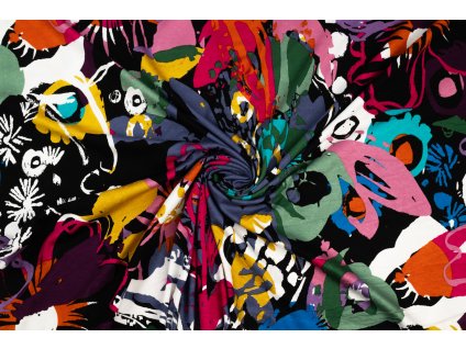 barevný abstrak na černé