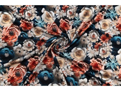 funkcni uplet kvety digitalni tisk