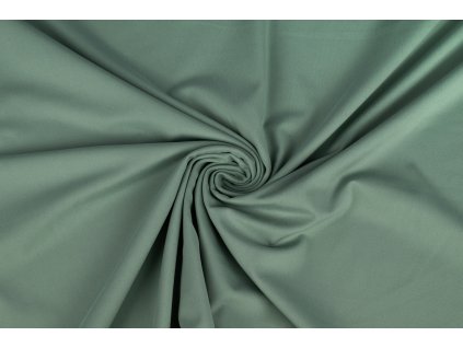 Sportovní úplet 82 % polyester / 18 % elastan zelenkavý