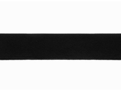 Pruženka hladká tkaná černá šíře 20 až 45 mm (Šíře 45)