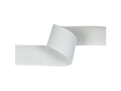 Guma so suchým zipsom - slučka šírka 25 - 50 mm, farba biela a čierna (Farba Černá, Šírka 100 mm)