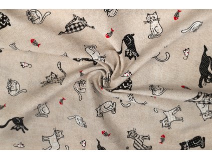 bavlna rezna bile a cerne kocky