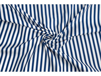 bavlnene platno prouzek tmave modry 1 cm