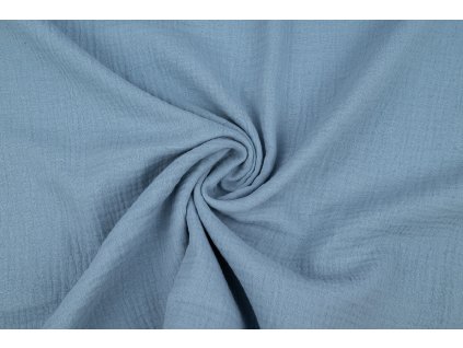 Fáčovina mušelín šedomodrá světlá