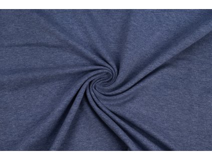 Teplákovina nepočesaná 250g/m modré melé