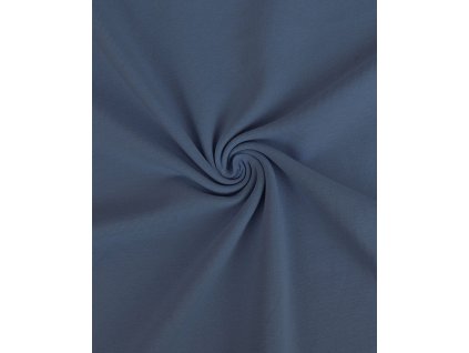 97152 teplakovina elasticka tmava jeans 250 g m2