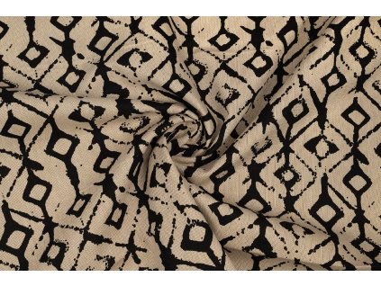 bavlna rezna boho vzor na piskove