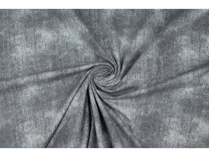 bavlneny uplet svetle seda odreny vzhled