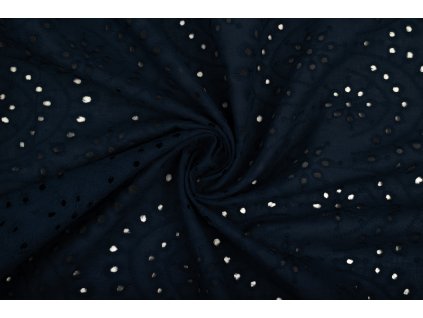 madeira tmava modra vzor krajky s ozdobnym krajem