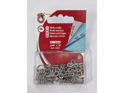 Háčky a očka (18+16 mm)
