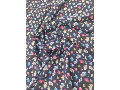 113472 umele hedvabi silky kvitka na tmave modre doprodej