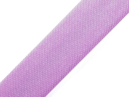 Šikmý proužek saténový šíře 15 mm zažehlený (Balení 1 m, Varianta 2001 bílá)