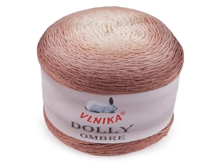 Pletací příze Dolly Ombre 250 g (Balení 1 ks, Varianta 8 (316) žlutá nejsv. šedá)