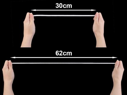 Prádlová pruženka šíře 5 mm (Balení 300 m, Varianta bílá)