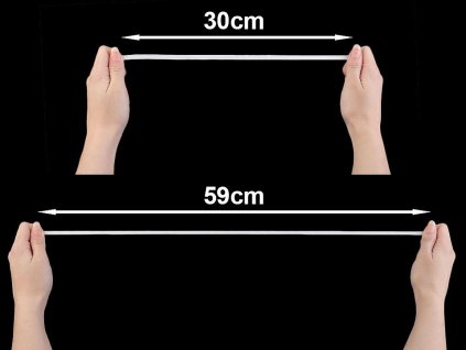 Prádlová pruženka šíře 6-7 mm (Balení 300 m, Varianta bílá)