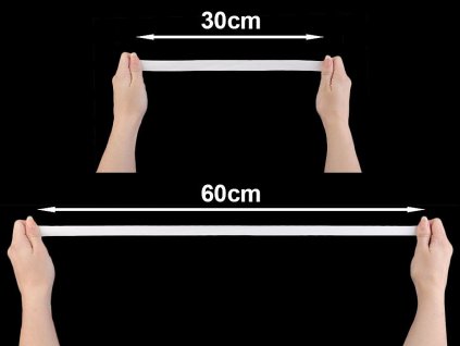 Prádlová pruženka šíře 18 mm (Balení 100 m, Varianta bílá)