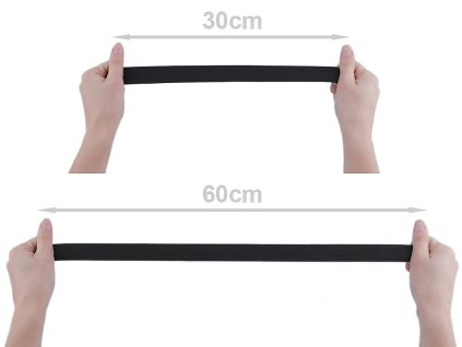 Pruženka tkaná šíře 25 mm (Balení 25 m, Varianta 1 černá)