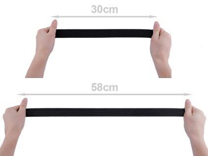Pruženka tkaná šíře 30 mm (Balení 25 m, Varianta 1 černá)