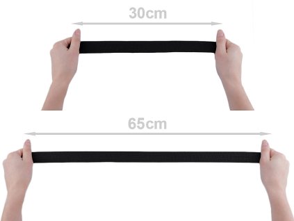 Pruženka tkaná šíře 30 mm (Balení 25 m, Varianta 1 černá)