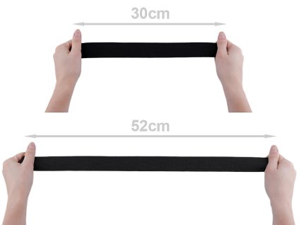 Pruženka tkaná šíře 35 mm (Balení 25 m, Varianta 1 černá)