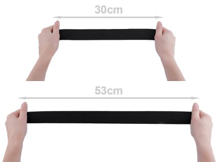 Pruženka tkaná šíře 40 mm (Balení 5 m, Varianta černá)