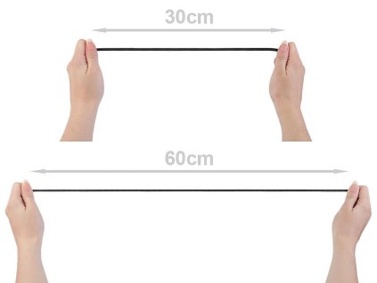 Prádlová pruženka šíře 5 mm (Balení 300 m, Varianta černá)