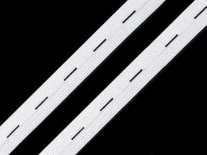 Pruženka dírková šíře 15-17 mm (Balení 30 m, Varianta 1 bílá)