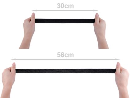 Pruženka tkaná šíře 25 mm (Balení 25 m, Varianta černá)