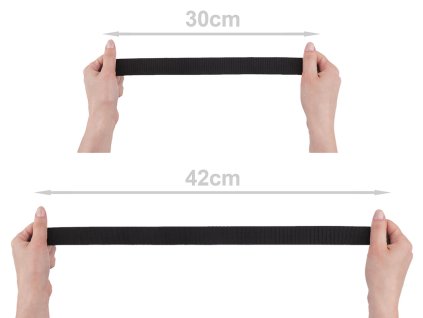 Pruženka měkká šíře 30 mm (Balení 1 m, Varianta 1 černá)
