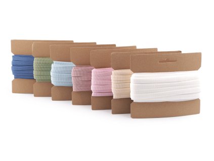 Pruženka s rypsovým vzorem / ramínková šíře 10 mm (Balení 18 m, Varianta 1 bílá)