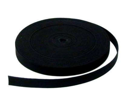 Bavlněný popruh šíře 20 mm (Balení 25 m, Varianta 7001 černá)