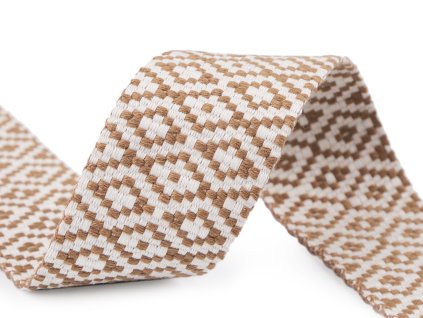 Oboustranný popruh šíře 50 mm (Balení 1 m, Varianta 1 béžová)