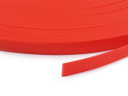 Popruh silikonový voděodolný, na vodítka šíře 15 mm (Balení 1 m, Varianta 1 oranžová neon)