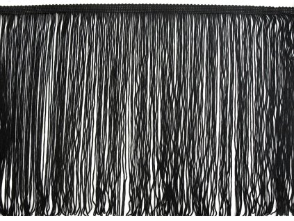 Třásně dvojité šíře 27-29 cm dlouhé (Balení 1 m, Varianta 3 (29 cm) černá)