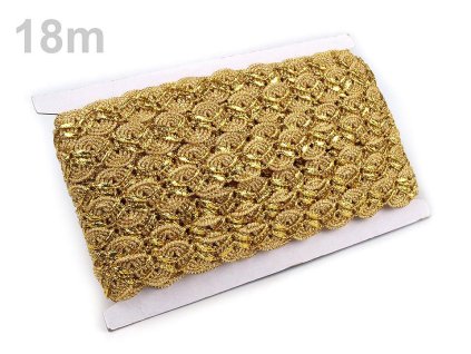 Leonský prýmek (Balení 18 m, Varianta 1 zlatá)