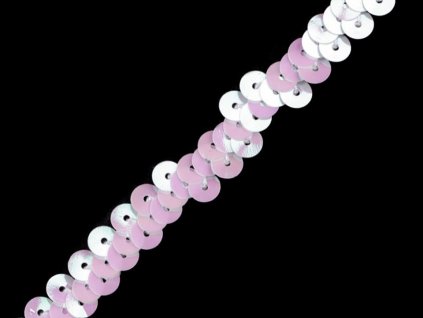 Flitrový prýmek šíře 10 mm elastický (Balení 18 m, Varianta 2 stříbrná hologram)