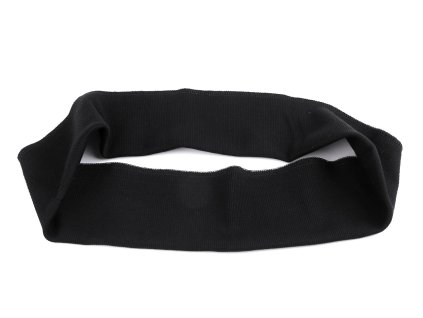 Elastický náplet bavlněný na lemy mikin - tunel 8x80 cm (Balení 1 ks, Varianta 2 černá)