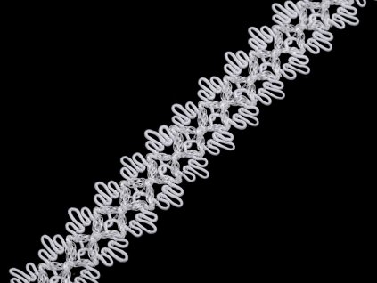 Prýmek / vsadka šíře 22 mm (Balení 18 m, Varianta 1 bílá)