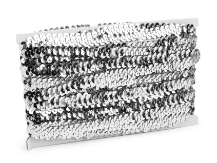 Flitrový prýmek šíře 10 mm elastický (Balení 1 m, Varianta 3 červená)