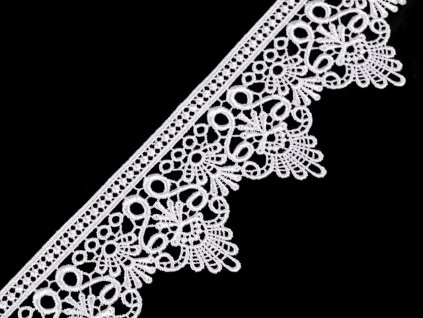 Vzdušná krajka šíře 65 mm (Balení 1 m, Varianta 1 bílá)