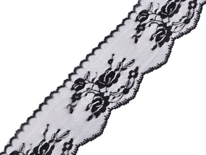 Silonová krajka šíře 65 mm (Balení 13.5 m, Varianta 1 bílá)