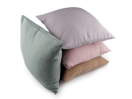 Povlak na polštář jednobarevný s jemným vzorem 45x45 cm (Balení 2 ks, Varianta 1 starorůžová sv.)