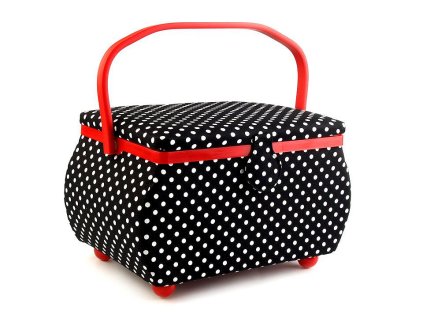 Kazeta / košík na šití čalouněný (Balení 1 ks, Varianta 8 modrošedá tm.)