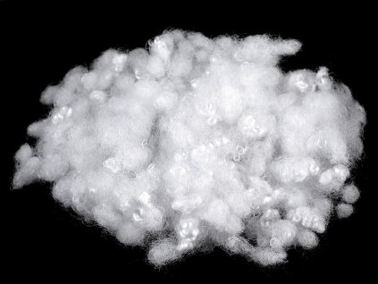 Výplň - kuličky z dutého vlákna nebělené 1 kg (Balení 1 sáček, Varianta bílá nebělená)
