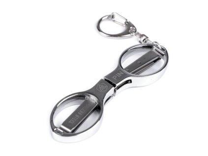 Nůžky PIN skládací s karabinou délka 9,5 cm do letadla (Balení 1 ks, Varianta nikl)