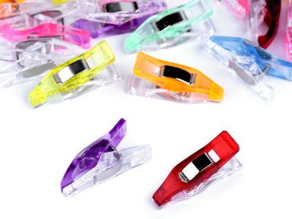 Fixační kolíček / svorka 4x27 mm na látky (Balení 50 ks, Varianta mix náhodných variant)