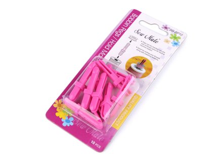 Plastový držák cívek (Balení 1 karta, Varianta fialovorůžová)