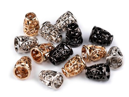 Kovová koncovka na šňůru Ø4,5 mm / ozdoba (Balení 2 ks, Varianta 1 nikl)