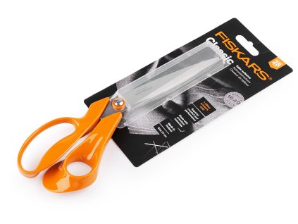 Krejčovské nůžky Fiskars délka 27 cm (Balení 1 ks, Varianta 2 oranžová)